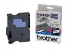 Iseliimuv lint Brother TX221, 9 mm, must valgel, 15 m