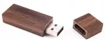 Puidust USB m&auml;lupulk, tume sarapuupuu, 16 GB