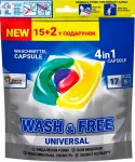 Pesukapslid Wash & Free 4 &uuml;hes, 17 tk