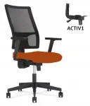 Ergonoomiline kollane kontoritool TAKTIK MESH R19T ACTIV1