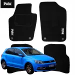 Auto p&otilde;randamatt Volkswagen Polo 6R 2009&ndash;2017, veluur, EMBROIDERY B tikandiga