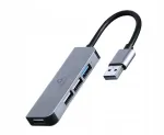 USB jagaja, 4 pesaga (3x USB 2.0, 1x USB 3.1)