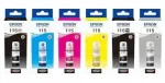 EPSON 115 T07C tindid (6 v&auml;rvi) L8160, L8180 printeritele