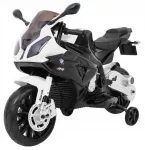 Laste elektriauto BMW S1000 RR, must, abiratastega