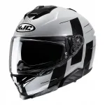 Motorratta kiiver HJC I71 PEKA koos visiiriga, hall/must XL