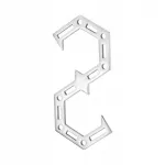 Metallist S-kujuline riputuskonks, 105x50 mm