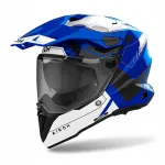 Motorratturi kiiver AIROH COMMANDER 2 Reveal Blue Gloss, M suurus