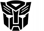 Auto kleebis TRANSFORMERS Autobot Optimus Prime, 13 x 13 cm, taustata