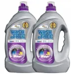 WASH&FREE vedel pesuvahend, 2 x 4 kg, lavendli ja Marseille seebi l&otilde;hnaga