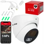 V&auml;lis-IP-kaamera BLOW, 5MP, PoE, 25 m IR, 2.8 mm objektiiv, heli, IP67, metallist