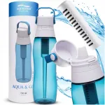 Aqualogis Aqua&Go Tritan 750 ml veefilter-pudel merev&auml;e sinine