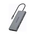 USB-C hub Silver Monkey 11in1, USB-A, USB-C, HDMI, DP, RJ-45, kaardilugeja