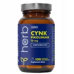 Toidulisand HERB Tsink Pikolinaat 15 mg, 100 kapslit, immuunsusele ja luudele