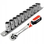 Padrunv&otilde;tmete komplekt YATO 3/8" 10-19 mm koos 3/8'' kojamehega