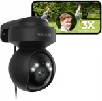 J&auml;relevalvekaamera Reolink PTZ, 5 MP, Wi-Fi, 3x suum, 2,4/5 GHz, must