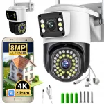 V&auml;line IP WiFi-kaamera 8MP Ultra HD, suum ja 5 m kaabel