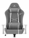 Kontoritool Hell's Chair HC-2001, hallikasvalge, suede