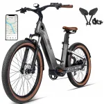 Elektriline jalgratas Mihogo Air Carbon 26", 900W, 48V 19,2Ah, 40 km/h, APP+GPS, 2025
