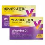 Toidulisand VIGANTOLETTEN MAX D-vitamiin 2000 IU, 120 kapslit