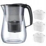 Veefilter kann AQUAPHOR ONYX 4,2 l, must, 3 filtriga