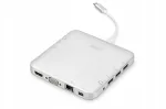 DIGITUS dokkimisjaam 11 &uuml;hendusega: USB-C, HDMI, Mini DisplayPort, VGA