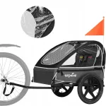 Laste jalgrattahaagis Sepnine, must, maks. 30 kg