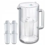 Aquaphor Nord 2,5 l veefiltri kann 4 A5 (350 l) kassettidega, valge