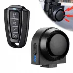Jalgratta alarm vibratsioonitundliku sensoriga, USB-C akuga
