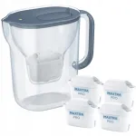 Vee filter Brita Style Essential Grey Blue koos 4 Maxtra Pro Pure kassettidega