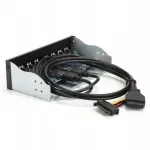 USB 3.0 jagaja, 8 porti, &uuml;hendub arvuti esiotsaga