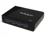 USB jagaja StarTech ST4300USB3EU, 4 porti, 5000 Mbit/s, must