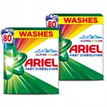 Pesupulber v&auml;rvilistele kangastele Ariel Alpine Color, 2 x 4,4 kg