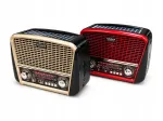 Kaasaskantav retro FM raadio p&auml;ikesepatarei, Bluetooth, taskulamp ja USB laadimine