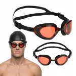 Ujumisprillid AQUASTIC Isti mustad, antifog, UV-filter, basseini jaoks