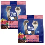OPTIVITAL kuiv kassitoit veiselihaga, 2 x 300 g