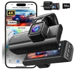 REDTIGER F7N Pro 4K GPS WiFi auto kaamera esi- ja tagumine