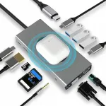 Dock BX13V 13in1 USB-C, HDMI 4K, Ethernet ja juhtmevaba Qi laadimisega