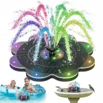 P&auml;ikesepurskkaevu pump tiigile, 2000 mAh, 7 pihusti, 14 LED RGB