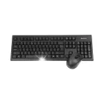 A4Tech V-TRACK 2.4G 7100N traadita klaviatuur ja hiir, must