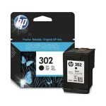 HP 302 tindikassett [F6U66AE], must, originaal