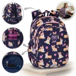 Coolpack t&uuml;drukute koolikott koerakese Corgi motiiviga