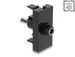 Moodul Easy 45 DC 5,5x2,1 mm pesa&ndash;DC 5,5x2,5 mm pistik must Delock 90961