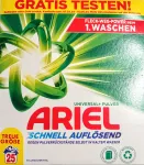 Pesupulber Ariel Universal, 1250 g, 25 pesukorda