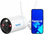 V&auml;litingimuste IP videokaamera Reolink W330, 8MP, WiFi 6, valge, mikrofoniga, MicroSD tugi