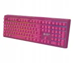 M&auml;nguklaviatuur Canyon Fortnax GKW-2, membraan, RGB-taustvalgus, roosa