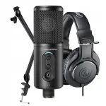 K&otilde;rvaklapid Audio-Technica ATH-M20X ja mikrofon ATR2500X