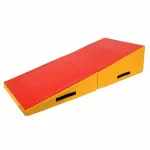 Kokkupandav kiilukujuline matt, punane-kollane, tihe EPE vaht, kerge hooldada PVC
