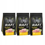 Rafi kuivtoit kassidele kanaga, 3 x 1,5 kg