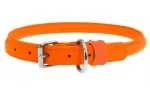Koera kaelarihm WAUDOG, &uuml;mmargune, nahast, 13 mm, 45&ndash;53 cm, oranž