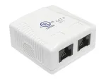 Pinnapealne pesa 2x RJ45 (8P8C) Cat.6 UTP LSA kontaktidega, LogiLink